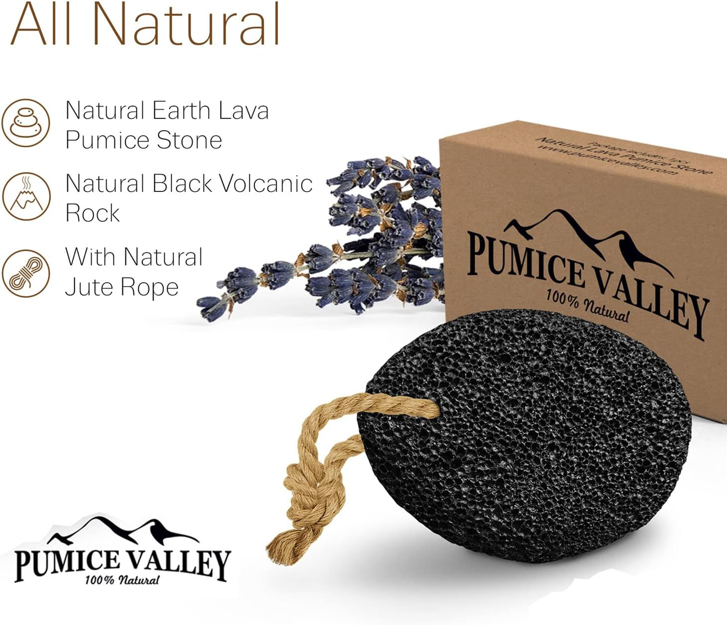 Natural Lava Pumice Stone - Ultimate Callus & Corn Remover for Smooth Feet and Heels - Exfoliating Pedicure Tool for Healthy Skin Care