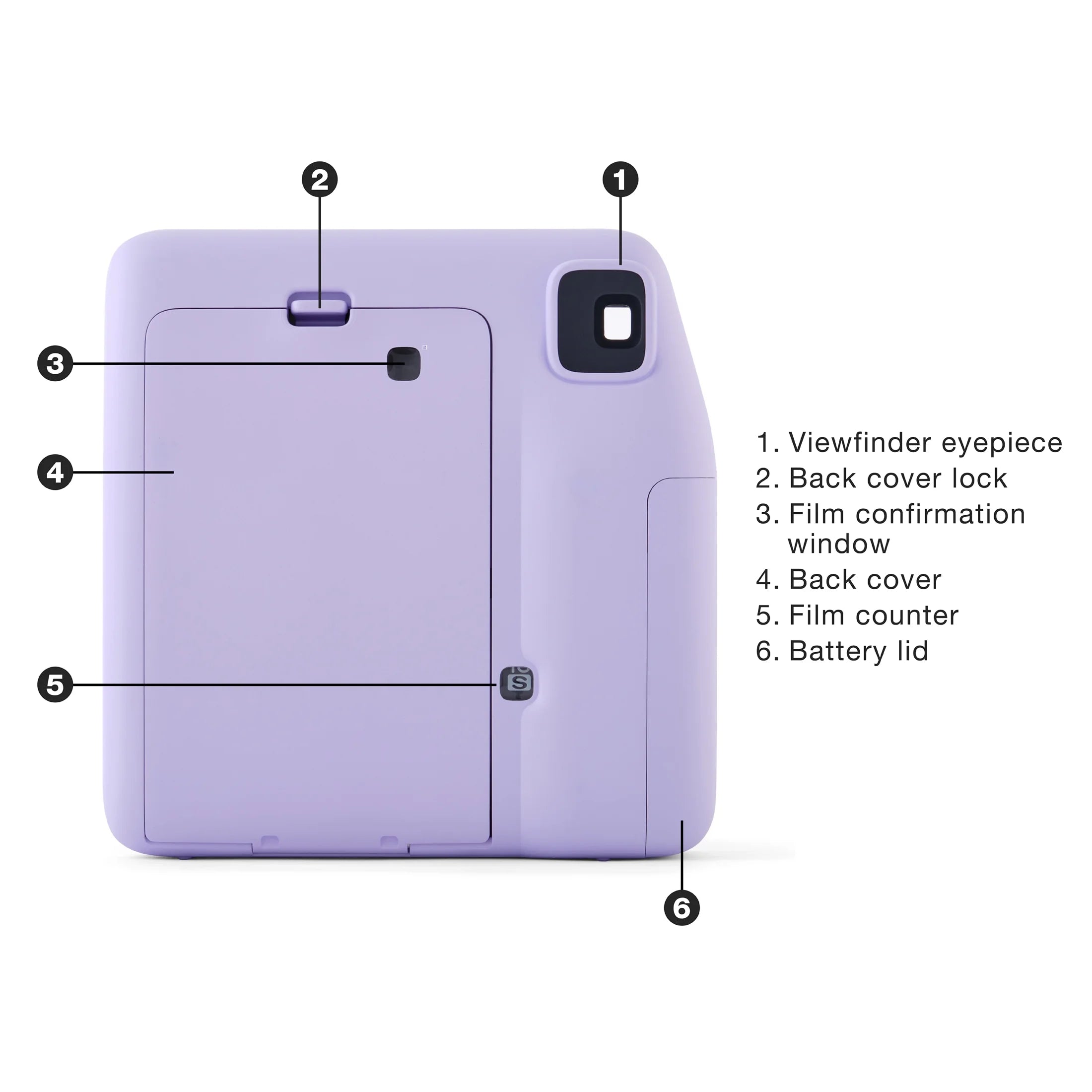 Capture Memories in Style: Instax Mini SE Instant Camera Bundle with 10 Bonus Mini Film - Lavender Edition!