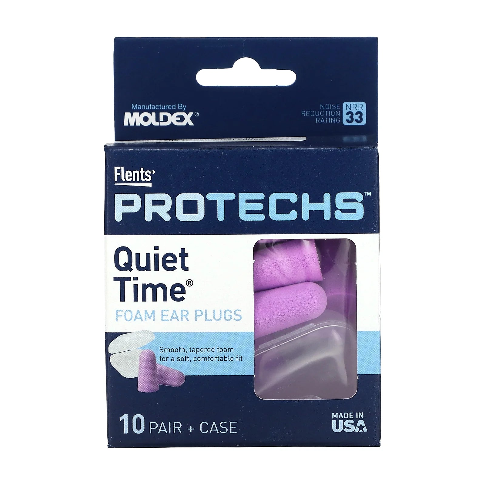 Ultimate Comfort Noise-Canceling Ear Plugs - 10 Pairs (NRR 33)