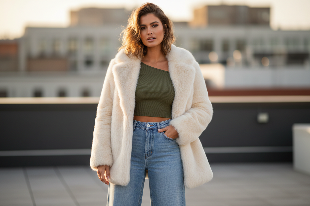 in 2025/2026 style and wide leg jeans